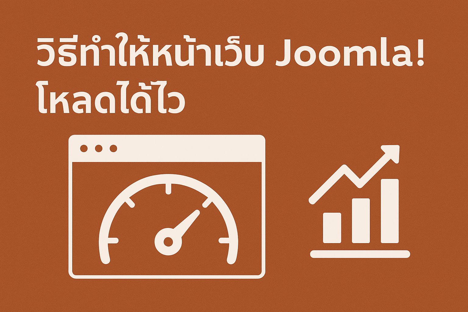 วิธี ทำให้หน้าเว็บจูมล่าโหลดได้ไว
