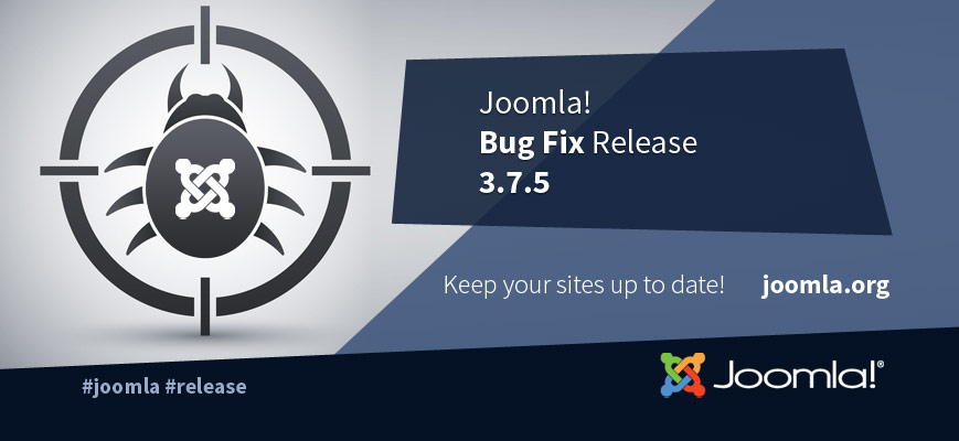 Joomla! 3.7.5 ออกมาแล้ว แก้บัค  1 จุด